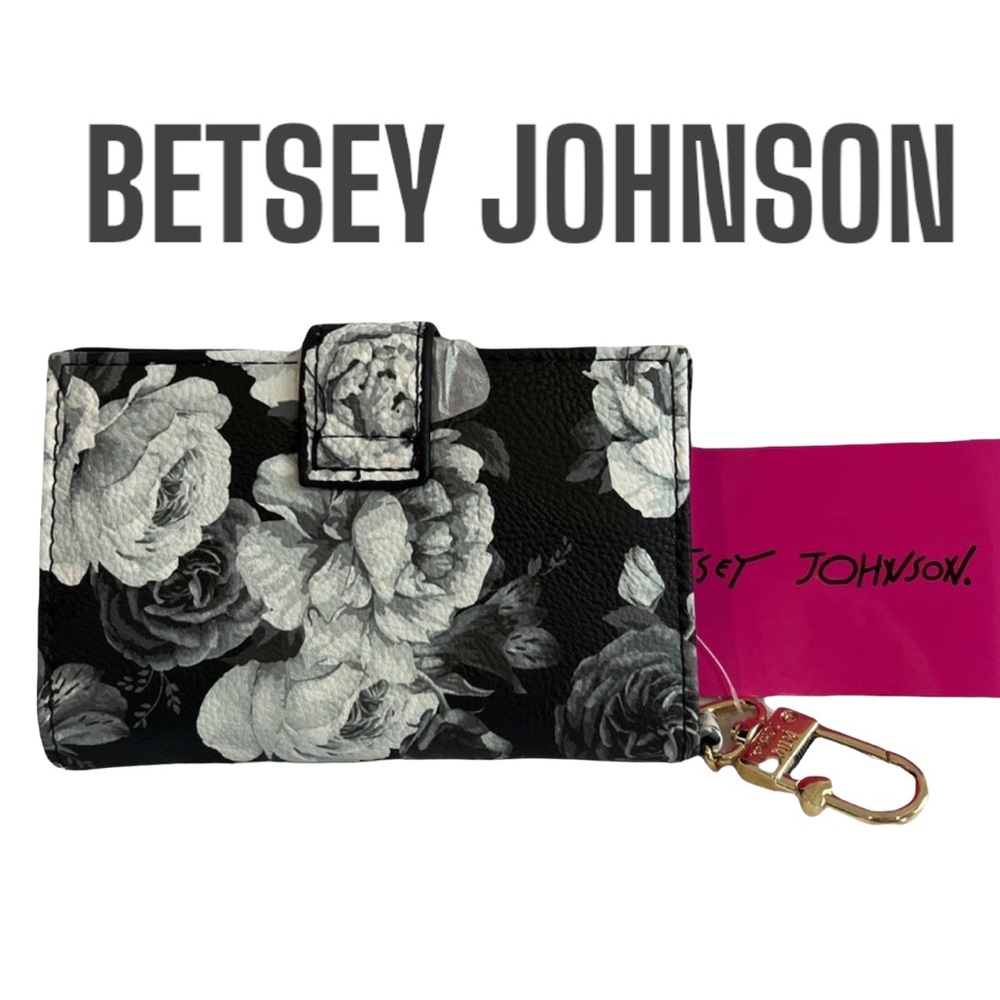 Betsey Johnson Smokey Floral Wallet NWT